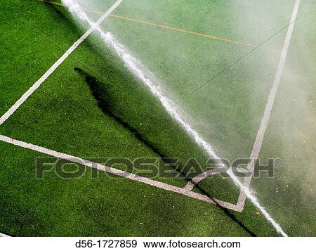 irrigating a football field, Old river bed Turia, Valencia, Spain View Large Photo Image Stock Photo - irrigating a football field, Old river bed Turia, Valencia, Spain. Fotosearch