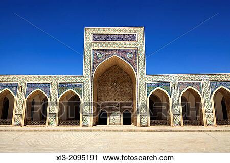 Islamic architecture in courtyard, Kalon Mosque, also known as Kalyan Mosque, Poi Kalon, Bukhara, Uzbekistan. View Large Photo Image Stock Image - Islamic architecture in courtyard, Kalon Mosque, also known as Kalyan Mosque, Poi Kalon, Bukhara, Uzbekistan.. Fotosearch