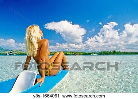 Stock Image - Isle aux Cerfs Beach. Fotosearch