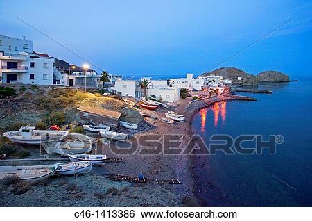 Isleta del Moro fishing village, Natural Reserve of Cabo de Gata-N? jar Almer? a province, Spain View Large Photo Image Stock Photograph - Isleta del Moro fishing village, Natural Reserve of Cabo de Gata-N? jar Almer? a province, Spain. Fotosearch