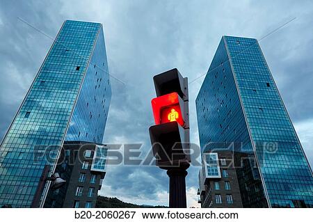 Isozaki Towers, Bilbao, Biscay, Basque Country, Spain View Large Photo Image Stock Photo - Isozaki Towers, Bilbao, Biscay, Basque Country, Spain. Fotosearch