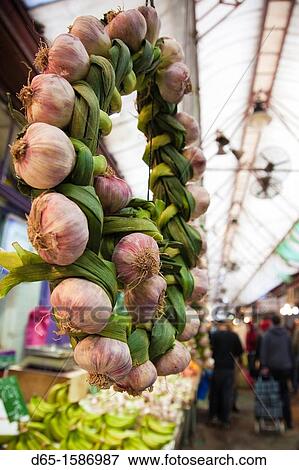 Israel, Jerusalem, New City, Mahane Yehuda Market, garlic cloves, NR View Large Photo Image Stock Photo - Israel, Jerusalem, New City, Mahane Yehuda Market, garlic cloves, NR. Fotosearch