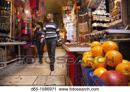 Israel, Jerusalem, Old City, covered market, NR View Large Photo Image Stock Image - Israel, Jerusalem, Old City, covered market, NR. Fotosearch