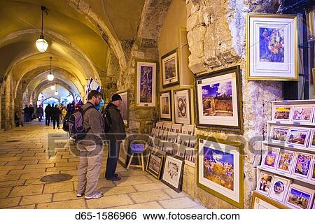Israel, Jerusalem, Old City, Jewish Quarter Marketplace, NR View Large Photo Image Stock Photograph - Israel, Jerusalem, Old City, Jewish Quarter Marketplace, NR. Fotosearch