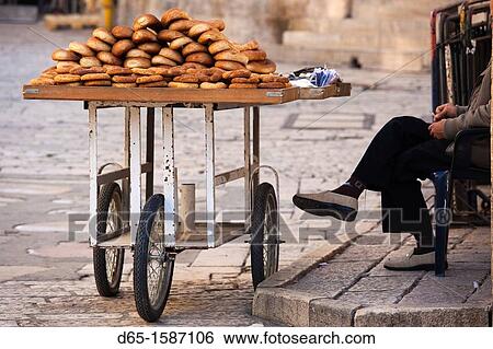 Israel, Jerusalem, Old City, Muslim Quarter, detail of bread merchant View Large Photo Image Stock Photograph - Israel, Jerusalem, Old City, Muslim Quarter, detail of bread merchant. Fotosearch