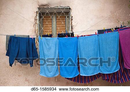 Israel, North Coast, Akko-Acre, ancient city, laundry View Large Photo Image Picture - Israel, North Coast, Akko-Acre, ancient city, laundry. Fotosearch