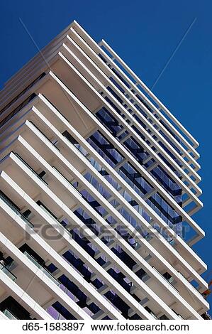 Israel, Tel Aviv, downtown, details of new office building View Large Photo Image Stock Photo - Israel, Tel Aviv, downtown, details of new office building. Fotosearch