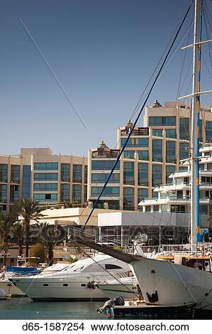 Israel, The Negev, Eilat, resort hotels along lagoon View Large Photo Image Picture - Israel, The Negev, Eilat, resort hotels along lagoon. Fotosearch