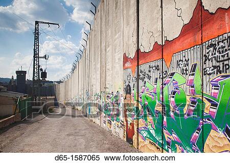 Israel, West Bank, Bethlehem, Israeli-built West Bank Wall surrounding Bethlehem View Large Photo Image Stock Photography - Israel, West Bank, Bethlehem, Israeli-built West Bank Wall surrounding Bethlehem. Fotosearch