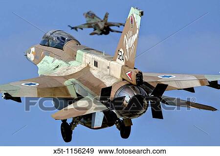Israeli Air Force IAF F-16D Fighter jet at take off View Large Photo Image Stock Photo - Israeli Air Force IAF F-16D Fighter jet at take off. Fotosearch