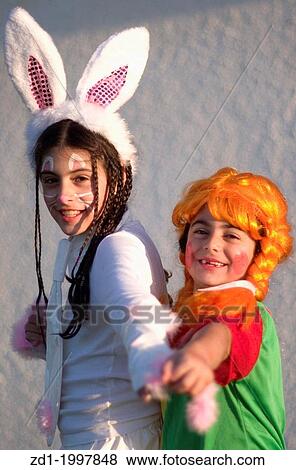 Stock Photo - Israelis celebrate the Jewish holiday Purim in the streets of Israel.. Fotosearch