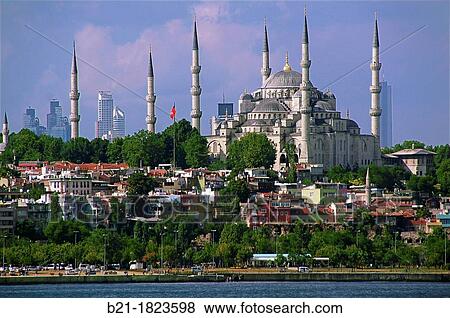 Istanbul from the Sea of Marmara, Turkey View Large Photo Image Stock Photo - Istanbul from the Sea of Marmara, Turkey. Fotosearch