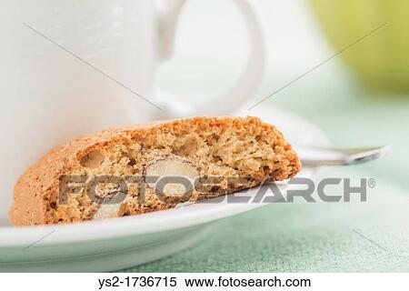 Italian almond cookie and a cup of coffee View Large Photo Image Stock Photography - Italian almond cookie and a cup of coffee. Fotosearch