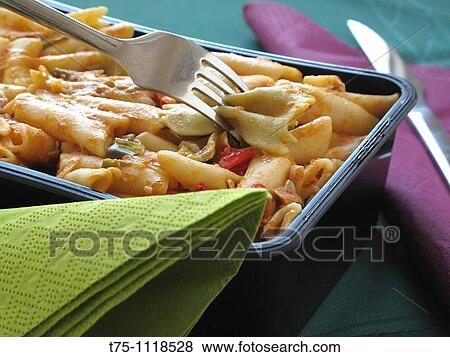 Italian pasta with vegetables and tomato View Large Photo Image Stock Photo - Italian pasta with vegetables and tomato. Fotosearch