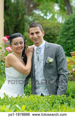 Italian wedding couple in a park, Firenze, Tuscany, Italy View Large Photo Image Stock Photograph - Italian wedding couple in a park, Firenze, Tuscany, Italy. Fotosearch