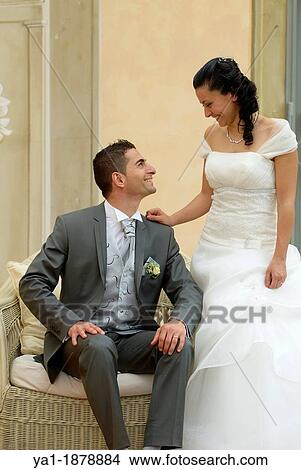 Italian Wedding Couple In Villa Firenze Tuscany Italy Picture