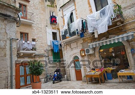 Italy, Bari, old town. View Large Photo Image Stock Image - Italy, Bari, old town.. Fotosearch