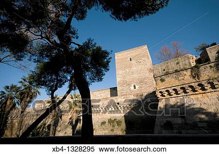Italy, Bari, Svevo castle. View Large Photo Image Stock Photography - Italy, Bari, Svevo castle.. Fotosearch