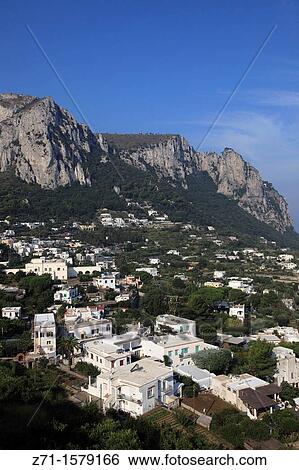 Italy, Campania, Capri, Marina Grande, general aerial view, View Large Photo Image Stock Photograph - Italy, Campania, Capri, Marina Grande, general aerial view,. Fotosearch