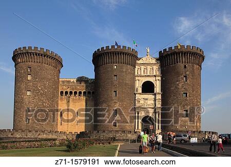 Italy, Campania, Naples, Castel Nuovo, castle, View Large Photo Image Stock Image - Italy, Campania, Naples, Castel Nuovo, castle,. Fotosearch