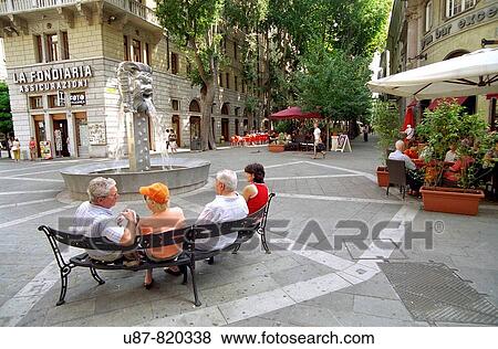 Italy, Friuli Venezia Giulia, Trieste, Bonifacio Square View Large Photo Image Stock Photo - Italy, Friuli Venezia Giulia, Trieste, Bonifacio Square. Fotosearch