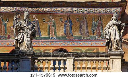 Italy, Lazio, Rome, Basilica Santa Maria in Trastevere, View Large Photo Image Stock Photo - Italy, Lazio, Rome, Basilica Santa Maria in Trastevere,. Fotosearch