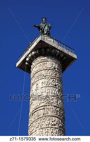 Italy, Lazio, Rome, Piazza Colonna, column of Marcus Aurelius, View Large Photo Image Stock Photography - Italy, Lazio, Rome, Piazza Colonna, column of Marcus Aurelius,. Fotosearch