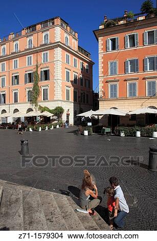 Italy, Lazio, Rome, Trastevere, Piazza Santa Maria in Trastevere, View Large Photo Image Picture - Italy, Lazio, Rome, Trastevere, Piazza Santa Maria in Trastevere,. Fotosearch