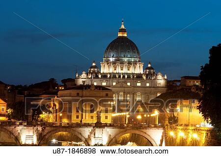Stock Photo - Italy, Lazio, Rome, Vatican, Saint Peter Basilica, Dome. Fotosearch