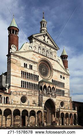 Italy, Lombardy, Cremona, Duomo, cathedral, View Large Photo Image Stock Photo - Italy, Lombardy, Cremona, Duomo, cathedral,. Fotosearch