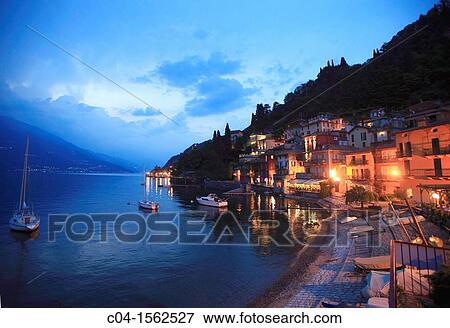 Italy, Lombardy, Lake Como, City of Varenna View Large Photo Image Stock Photo - Italy, Lombardy, Lake Como, City of Varenna. Fotosearch