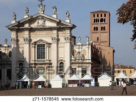 Italy, Lombardy, Mantova, Duomo, cathedral, View Large Photo Image Stock Photography - Italy, Lombardy, Mantova, Duomo, cathedral,. Fotosearch