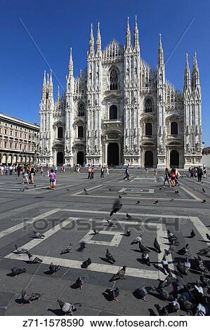 Stock Image - Italy, Lombardy, Milan, Duomo, cathedral,. Fotosearch