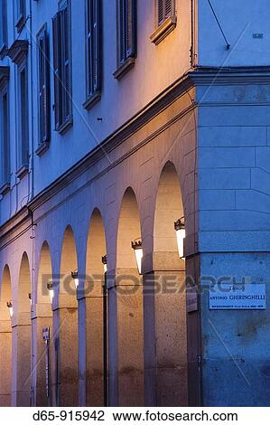 Italy, Lombardy, Milan, Piazza Duomo area, buildings, evening View Large Photo Image Stock Image - Italy, Lombardy, Milan, Piazza Duomo area, buildings, evening. Fotosearch