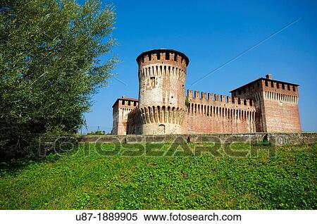Italy, Lombardy, Soncino, Rocca Sforzesca, Castle View Large Photo Image Stock Photography - Italy, Lombardy, Soncino, Rocca Sforzesca, Castle. Fotosearch