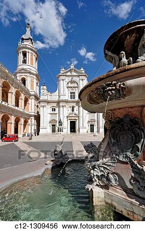 Italy, Marche Region, Loreto, Basilica della Santa Casa View Large Photo Image Stock Photograph - Italy, Marche Region, Loreto, Basilica della Santa Casa. Fotosearch