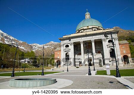 Italy, Piedmont, Biella, Sancturary of Oropa, The new church View Large Photo Image Stock Photography - Italy, Piedmont, Biella, Sancturary of Oropa, The new church. Fotosearch
