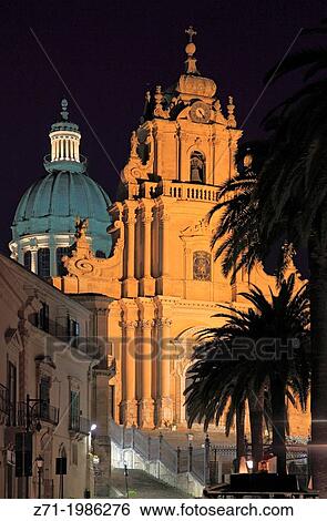 Italy, Sicily, Ragusa Ibla, Duomo di San Giorgio, church,. View Large Photo Image Stock Photograph - Italy, Sicily, Ragusa Ibla, Duomo di San Giorgio, church,.. Fotosearch