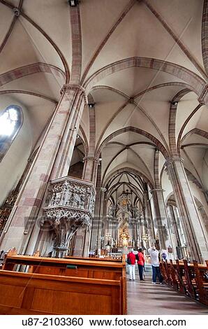 Stock Image - Italy, Trentino Alto Adige, South Tyrol, Bolzano, Bozen, Santa Maria Assunta Chatedral.. Fotosearch