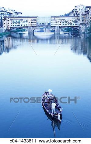 Italy, Tuscany, Florence, Arno river. View Large Photo Image Stock Image - Italy, Tuscany, Florence, Arno river.. Fotosearch