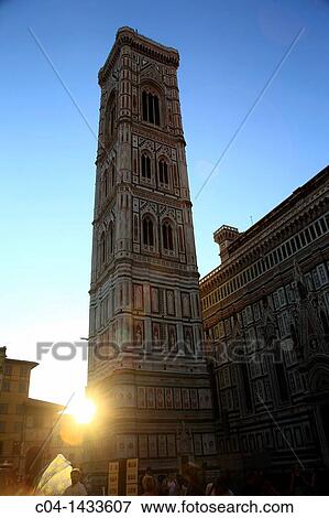 Italy, Tuscany, Florence, Campanile di Giotto. View Large Photo Image Stock Photo - Italy, Tuscany, Florence, Campanile di Giotto.. Fotosearch