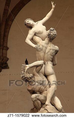 Italy, Tuscany, Florence, Rape of a Sabine, statue, Loggia della Signoria, View Large Photo Image Stock Image - Italy, Tuscany, Florence, Rape of a Sabine, statue, Loggia della Signoria,. Fotosearch
