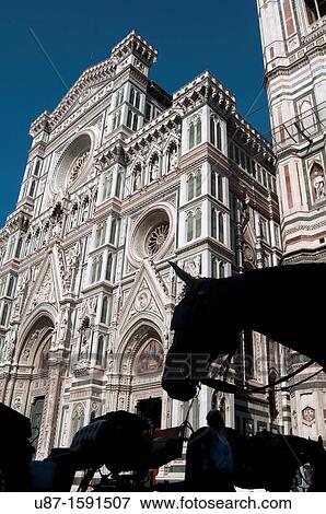 Italy, Tuscany, Florence, Santa Maria in Fiore Cathedral, Horse Carriage View Large Photo Image Stock Photo - Italy, Tuscany, Florence, Santa Maria in Fiore Cathedral, Horse Carriage. Fotosearch