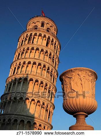 Stock Image - Italy, Tuscany, Pisa, Leaning Tower,. Fotosearch