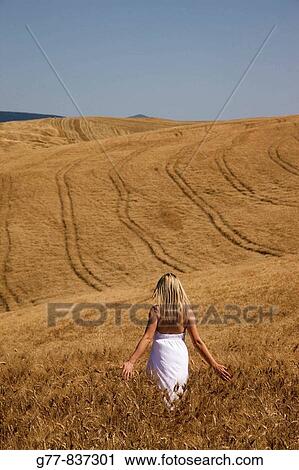 Italy Tuscany Val D? Orcia Pienza Woman in Corn field MODEL RELEASE 1108 View Large Photo Image Stock Image - Italy Tuscany Val D? Orcia Pienza Woman in Corn field MODEL RELEASE 1108. Fotosearch