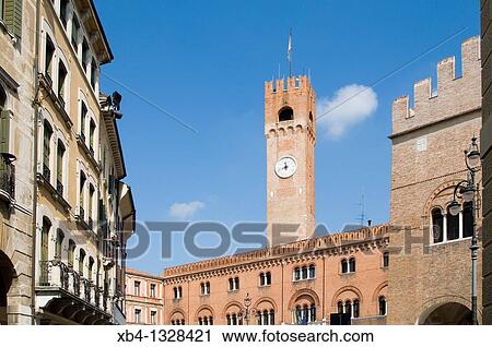 Italy, Veneto, Treviso, Signori square and Palazzo dei Trecento. View Large Photo Image Stock Image - Italy, Veneto, Treviso, Signori square and Palazzo dei Trecento.. Fotosearch