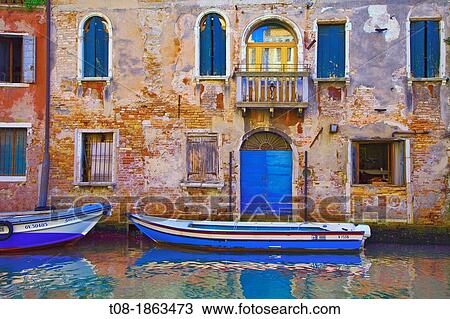 Italy, Venice, Cannaregio, Boats on Canal View Large Photo Image Stock Image - Italy, Venice, Cannaregio, Boats on Canal. Fotosearch