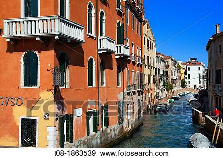 Italy, Venice, Dorsoduro, Zattere, Old Town with Canal View Large Photo Image Stock Photo - Italy, Venice, Dorsoduro, Zattere, Old Town with Canal. Fotosearch