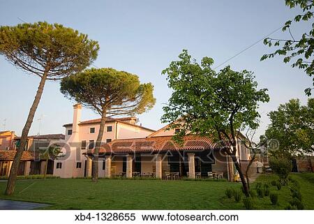 Italy, Venice, Mazzorbo island, Estate of Scarpa Volo, now Venissa hotel and restaurant. View Large Photo Image Stock Photography - Italy, Venice, Mazzorbo island, Estate of Scarpa Volo, now Venissa hotel and restaurant.. Fotosearch