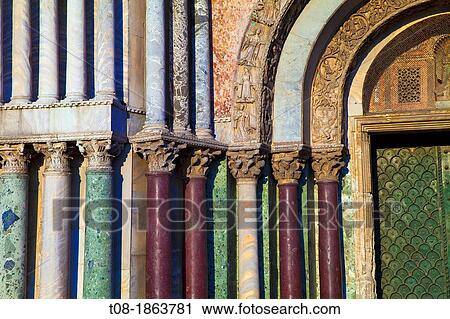 Stock Image - italy, venice: place san marco, Basilica. Fotosearch